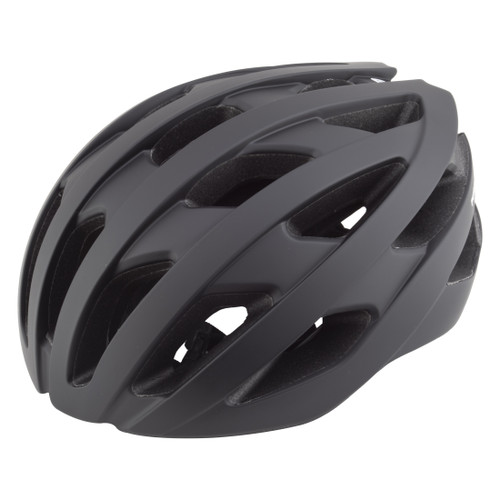 Pure Cycles In-Mold Road Bicycle Helmet LG/XL 22-3/4 to 24" (58 to 61 cm) Matte Black 914619
