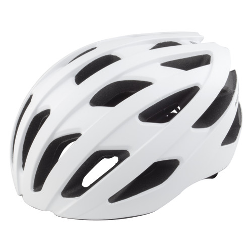Pure Cycles In-Mold Road Bicycle Helmet SM/MD 21-1/4 to 22-3/4" (54 to 58 cm) Matte White 914618
