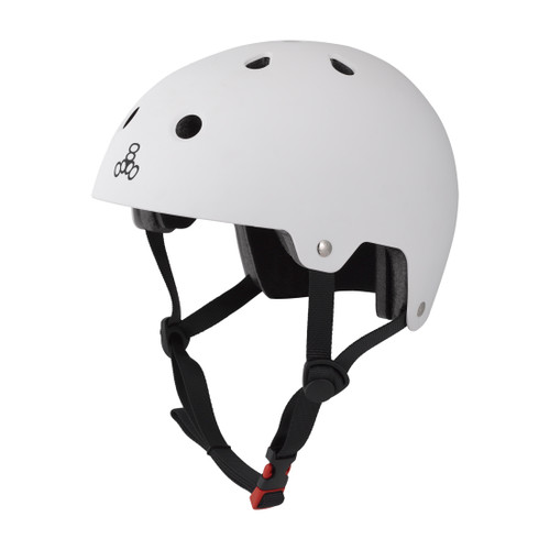 Triple Eight ABS Hardshell Helmet LG/XL 23.2 to 24" (59 to 61 cm) White 3018