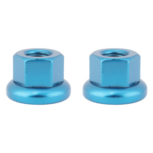 Origin8 Cr-Mo Chromoly Track Axle Nuts M9 x 1mm Blue 37027