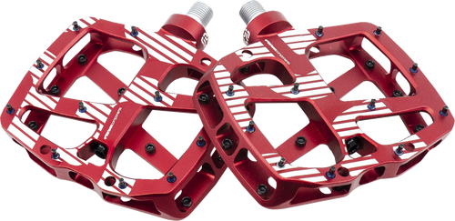 E*Thirteen Plus Pedals - Flat - Aluminum - Red PD2UPA-101
