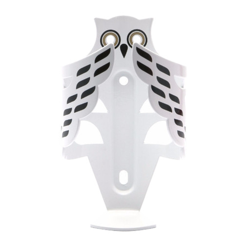 Aluminum Owl Water Bottle Cage White/Gold 525