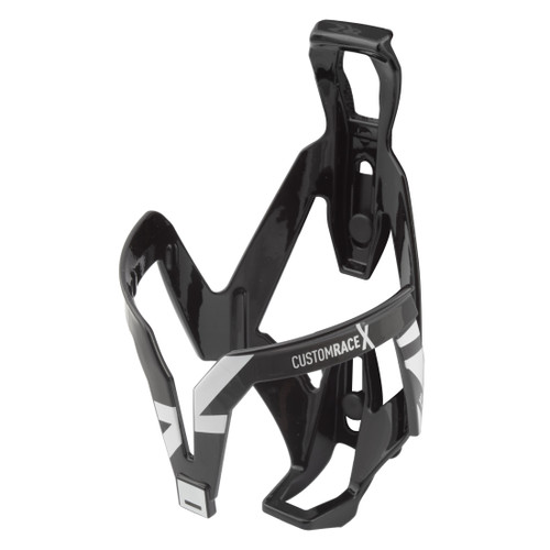 Elite Custom Race X Bottle Cage Black Glossy/White 240103