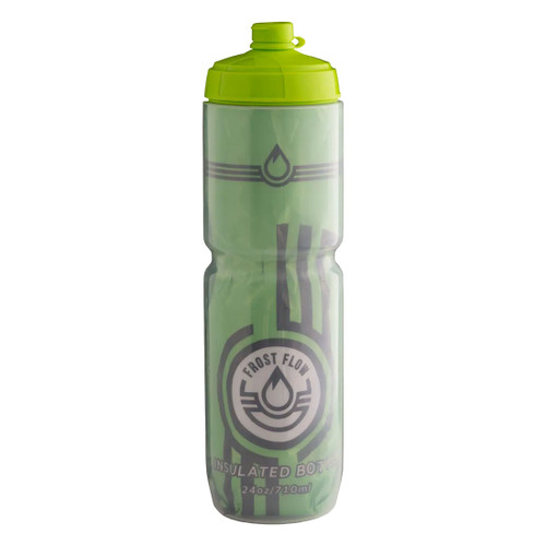 Frostflow Insulated Bicycle Water Bottle 24oz Zoom Zebra Green ZZ24OZG