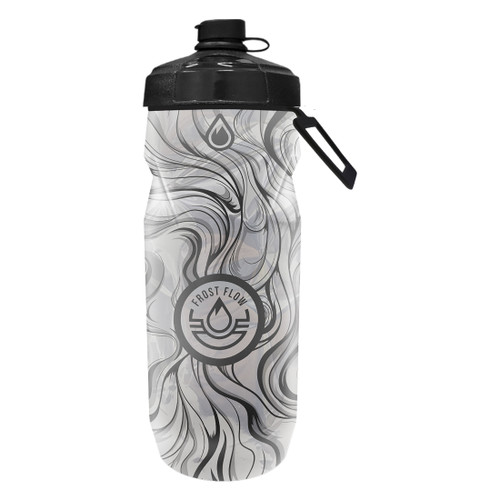 Frostflow Insulated Bicycle Water Bottle 20oz Psyschedelic Swirl White PS20OWHITE
