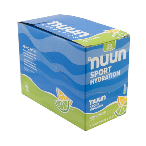 Nuun Sport Hydration Tablets Box of 8 Tubes Lemon Lime 1160108