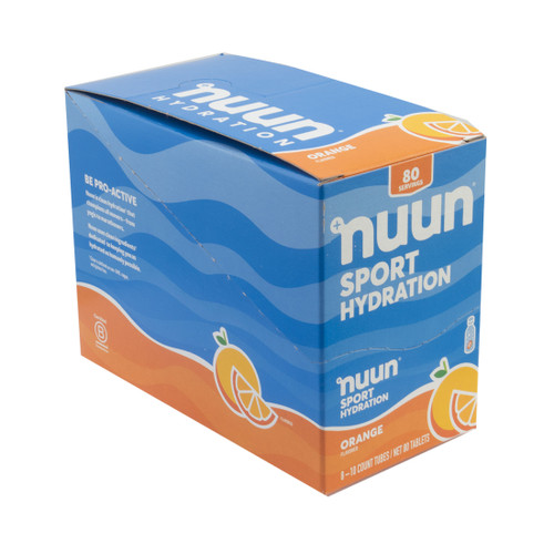 Nuun Sport Hydration Tablets Box of 8 Tubes Orange 1160308