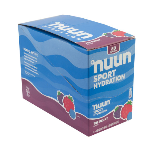 Nuun Sport Hydration Tablets Box of 8 Tubes Tri-Berry 1160208