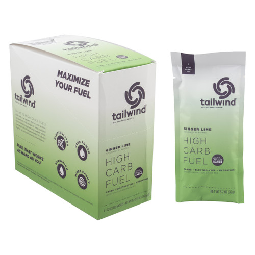 High Carb Fuel Drink Mixes for Cycling 1 package (92g) / Box of 6 / Ginger Lime TW-HCF-GL-6PK-BOX