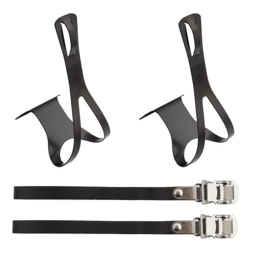 Sunlite Steel Bicycle Toe Clips X-Large Black 96283