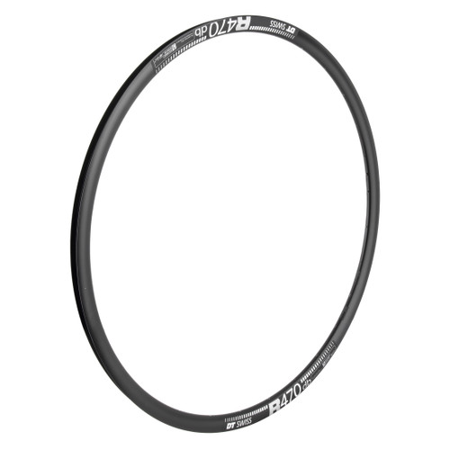 DT Swiss R470 Disc Road Bike Rim 24 Black Tubeless Compatible RDR047DPN24S011543