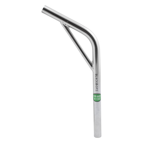 Black Ops BMX Chromoly Lay-Back Seatpost With Support 22.2mm 380mm Chrome 5195
