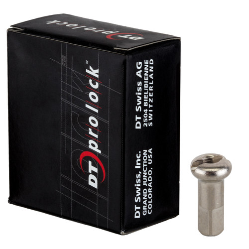 DT Swiss Pro Lock Nipples Brass Silver 12mm NPBA20120N0100