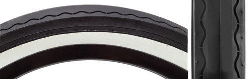 Sunlite Classic Slick 20x2.125 BMX Bike Tire Bk/Wht 592396