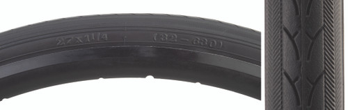 Sunlite Urban Bicycle Tire 27x1-1/4 Black 592857