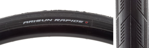 Arisun High-Performance Arisun Rapide 700c Bicycle Tire 700x25 Black TPI 30 T050209