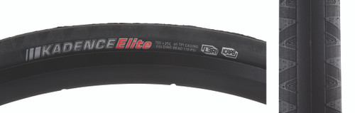 Kenda Kadence Elite Bicycle Tire 700x25 Black Elite 214700