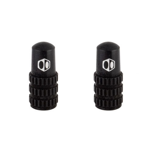 Box One CNC Machined Aluminum Valve Caps Presta Black BX-VC14P0000-BK