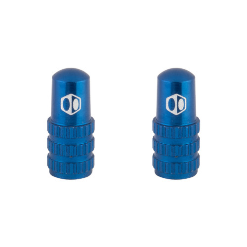 Box One CNC Machined Aluminum Valve Caps Presta Blue BX-VC14P0000-BL