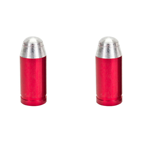 Trik Topz Bicycle Valve Caps Bullet Red BTC-RD-2PK