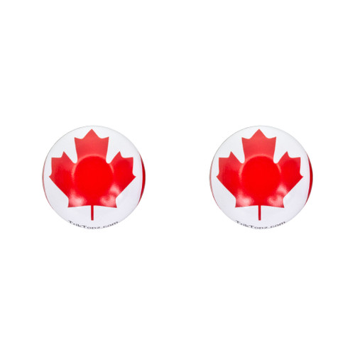 Trik Topz Bicycle Valve Caps Flag Canada SV FGC-CA-2PK