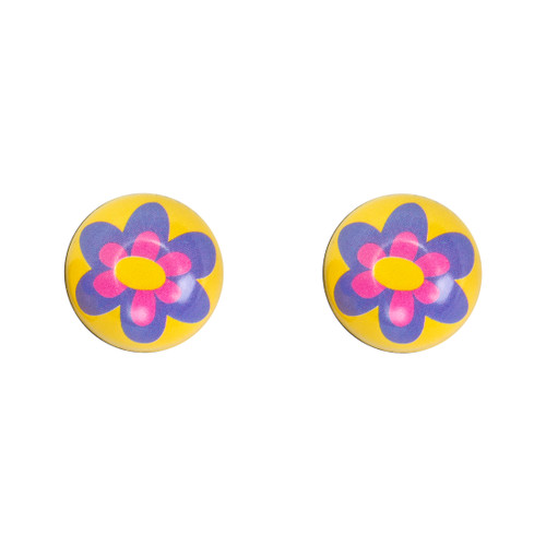 Trik Topz Bicycle Valve Caps Flower Purple FWC-PP-2PK