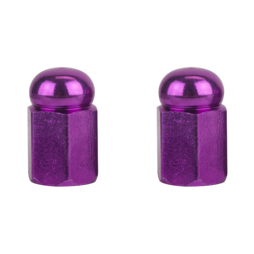 Trik Topz Bicycle Valve Caps Hex Dome Purple HDC-PP-2PK