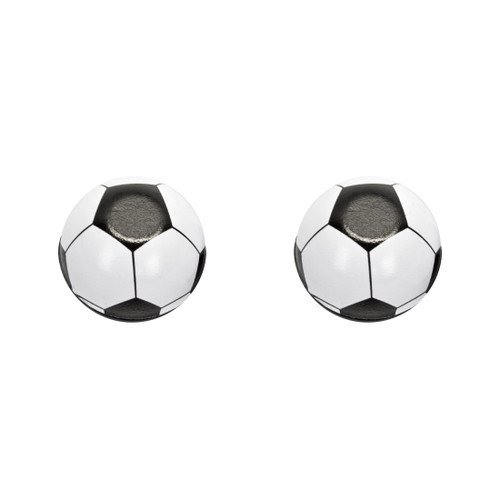 Trik Topz Bicycle Valve Caps Soccer Ball Black SBC-BK-2PK