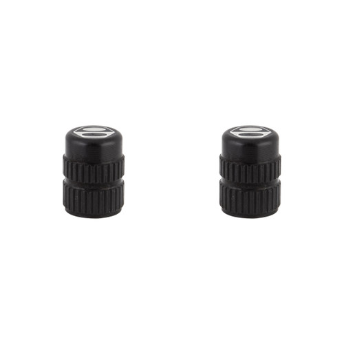 Box One CNC Machined Aluminum Valve Caps Schrader Black BX-VC14S0000-BK