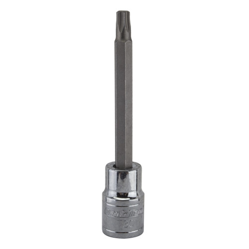 Park Tool T30 Torx Bit - Chrome Vanadium, 3/8" Drive, Long Reach 2672