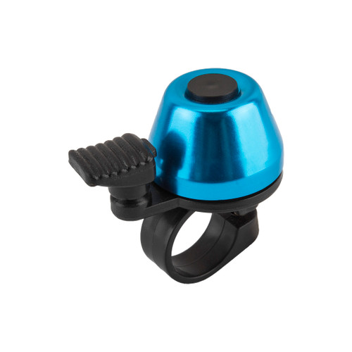 Sunlite Candy Mini Alloy Bell - Anodized Blue, Multi-Fit Handlebar Mount 96097