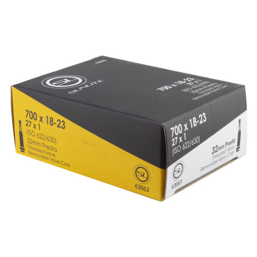 Sunlite Presta Valve Tube 700x18-23, 32mm Valve, Threaded Stem 63063