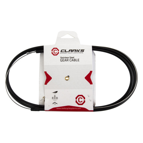 Clarks Sport Bike Gear Cable Set - Stainless Steel, SIS Housing 6085