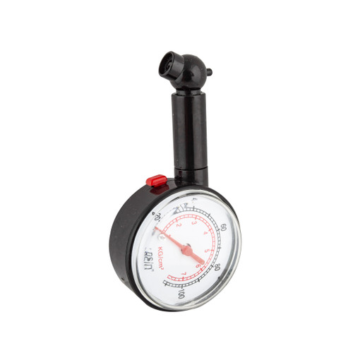 Sunlite Dial Air Tire Gauge Schrader Valve - Resettable Black 61605