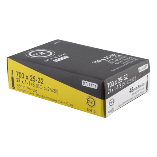 Sunlite 700x25-32 Presta Valve Bicycle Tubes - Lightweight, Durable, Smooth Valve 63610