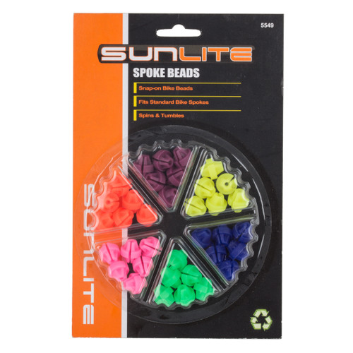 Sunlite Colorful Spoke Beads - Vibrant Cycling Wheel Decorations 5549