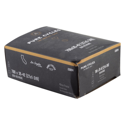 Pure Cycles 700x35-42 Presta Valve Inner Tubes - Durable, Lightweight, Smooth Valve Stem 630014