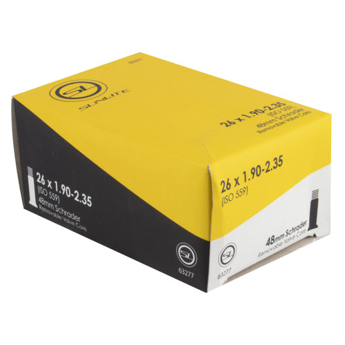 Sunlite 26x1.90-2.35 Schrader Valve Tubes 48mm Stem 63277