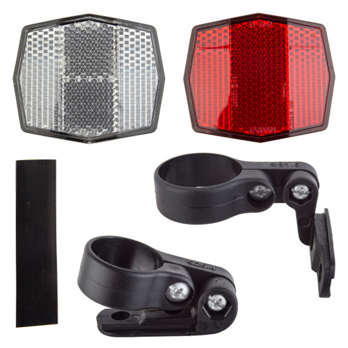 Sunlite Reflector Kit - Front and Rear Bicycle Safety Reflectors 97851
