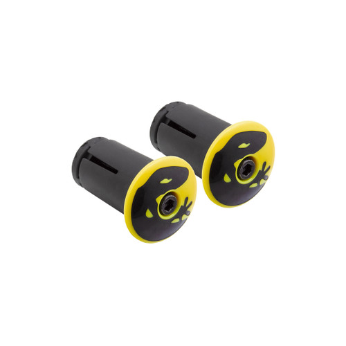 Lizard Skins DSP Bar Tape Plugs Yellow | Lightweight, Durable, Alloy PLUGS180