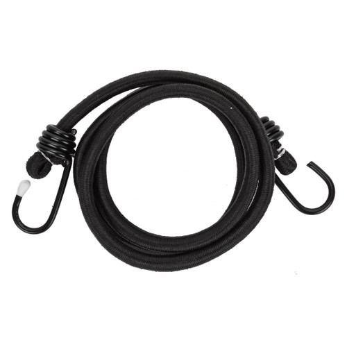 Sunlite 48" Non-Adjustable Vinyl-Coated Bungee Cord - Heavy-Duty Black 45788