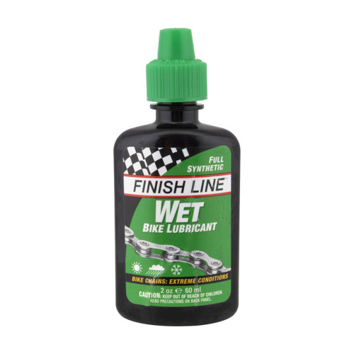 Finish Line Wet Bike Lubricant - 2oz High-Viscosity Synthetic Chain Lube C00020101