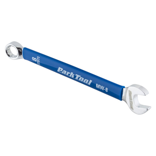 Park Tool MW-8 Metric Wrench 8mm Blue Chrome Plated Vandium Steel Vinyl Handle MW-8