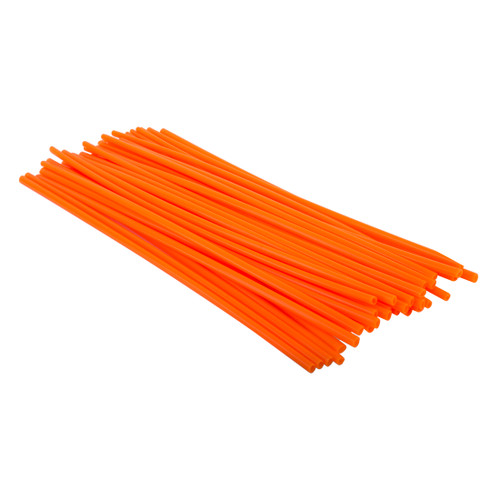 Neon Orange 300mm Plastic Spoke Covers - Visibility and Style (36 pcs) 550198