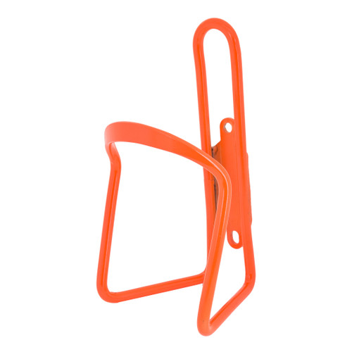 Neon Orange Alloy Bottle Cage - Universal 6mm Braze-on, Bulk Pack 910172