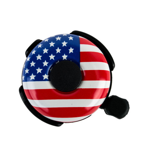 Sunlite Alloy 53mm USA Flag Ringer Bell - Bike Handlebar Mount 93363
