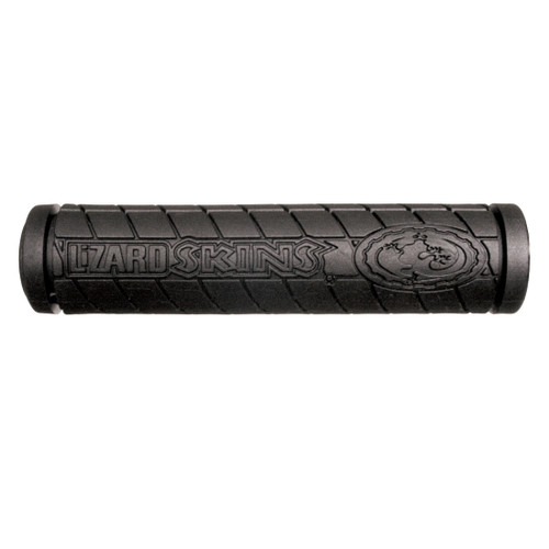 Lizard Skins Logo Single Compound Bike Grips - 130mm, Black, Durable, Lightweight SCLDS100