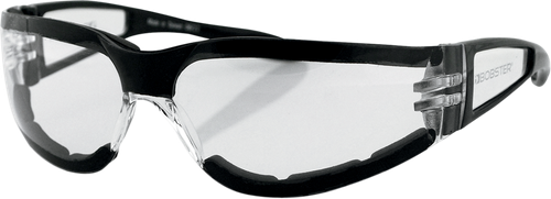 Bobster Shield Ii Sunglasses - Gloss Black - Clear Lens ESH203