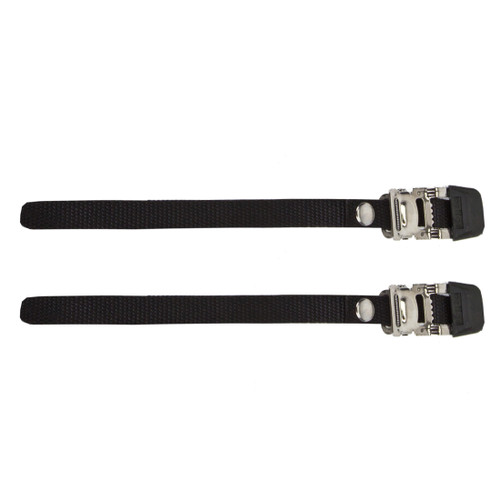 Sunlite 460mm Nylon Spinning Toe Straps Steel Buckles 93784