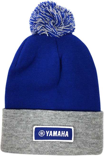 Factory Effex Yamaha Pom Beanie - Royal/Gray 23-86202